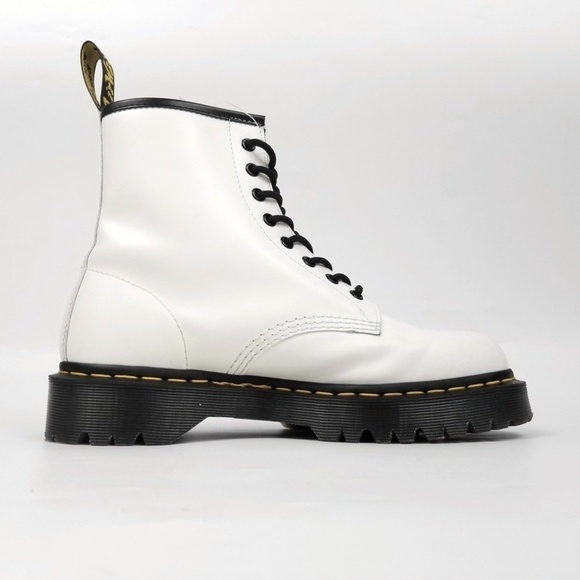 Dr. Martens 1460 Bex Lug Sole Combat Platform Boots 90s Grunge Y2k Neopunk White